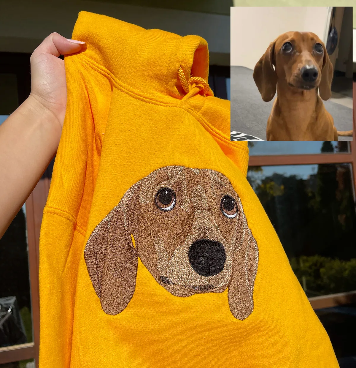 Custom portrét — výšivka